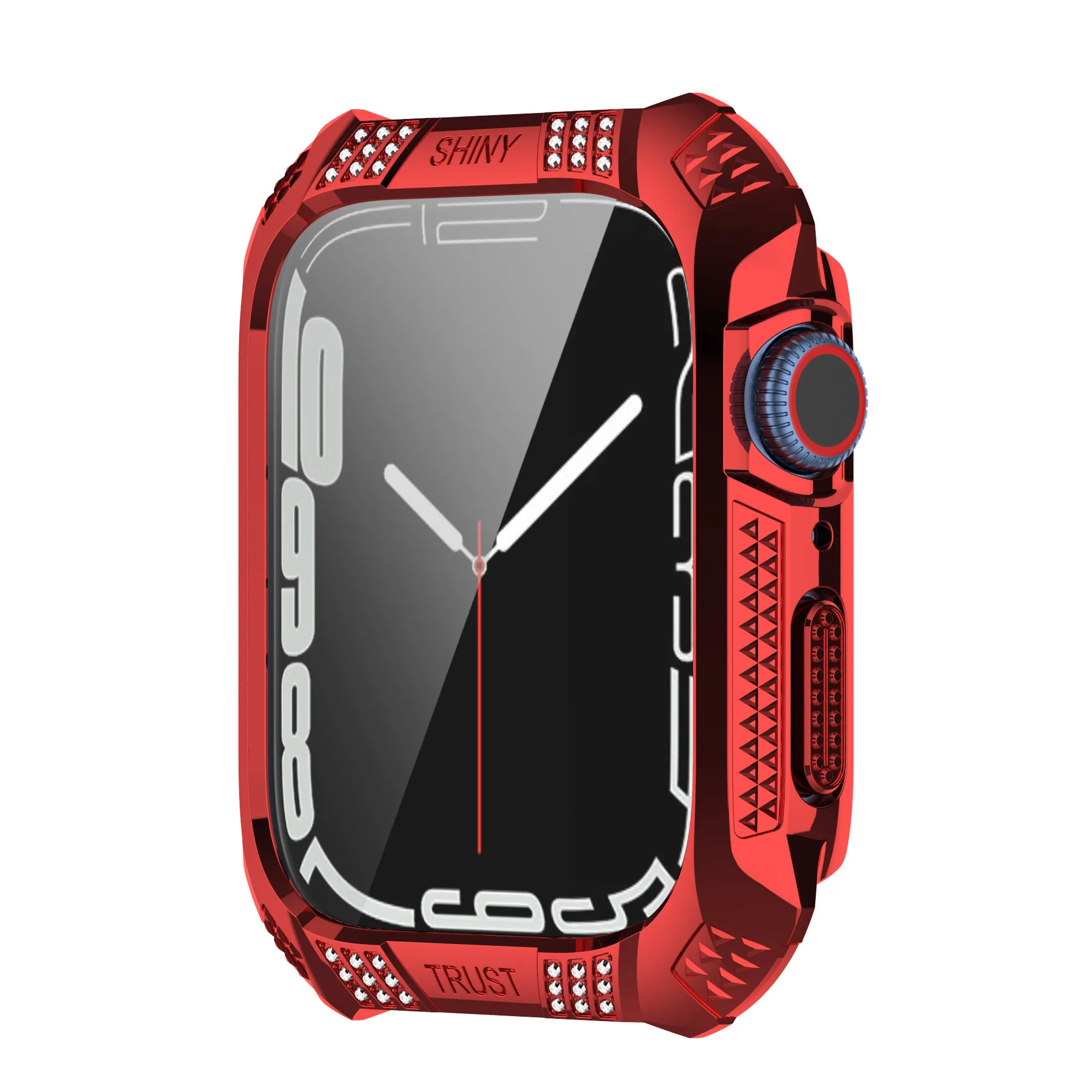 Apple Watch 7  ð ̽ 45MM PC + ȭ ʸ, м ̾Ƹ  Ʈ ġ Ƽ  ü ȣ Ŀ