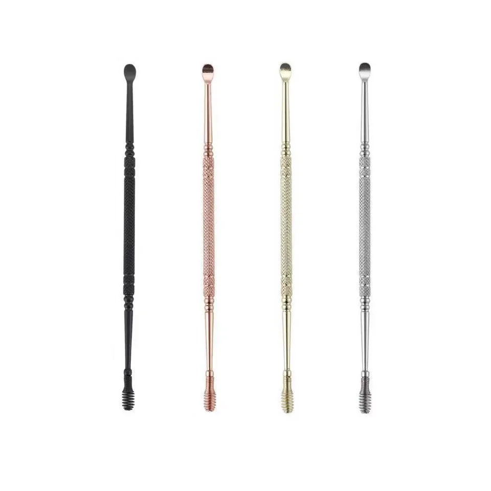 Rose Gold Stainless Steel Ear Pick Ear Wax Cleaner Earwax Digging Tools Spiral Ear Scoop Curette Spoon Care
