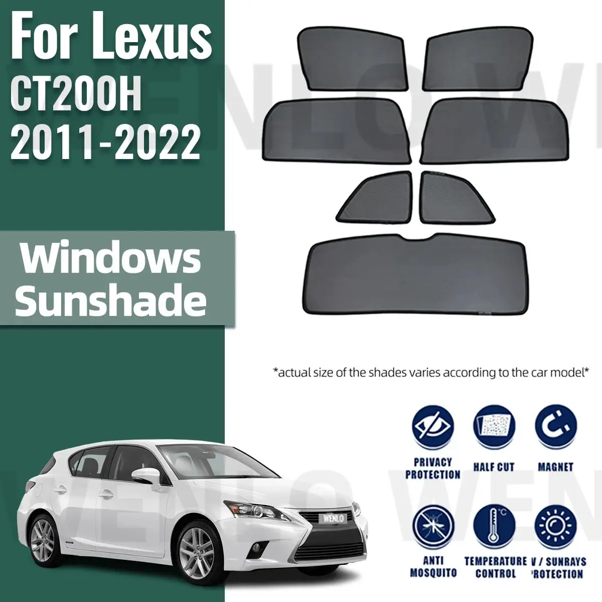 Солнцезащитный козырек для Lexus CT 200H 2011-2022 CT200H