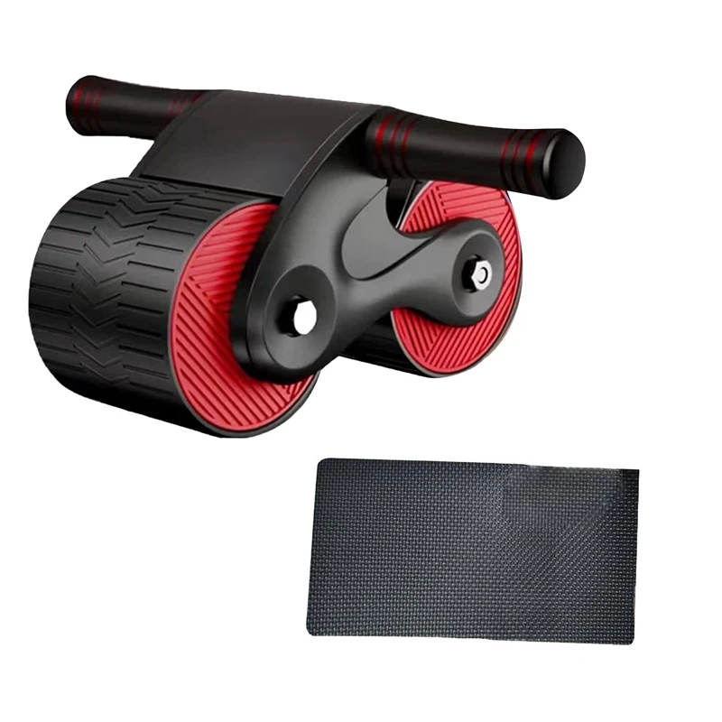 

Automatic Aabdominal Roller Wheel Home Abdominal Exerciser With Knee Pads For Beginners Home Gym Fitness Equipment