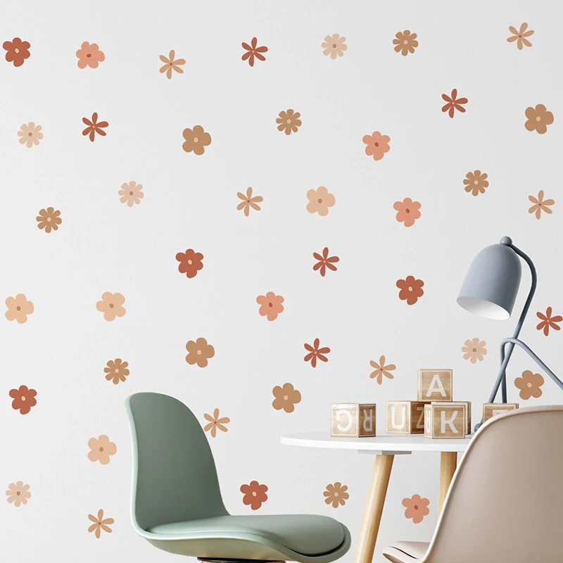

Настенные стикеры Morandi с маленькими цветами для спальни, гостиной, фойе, украшение для дома