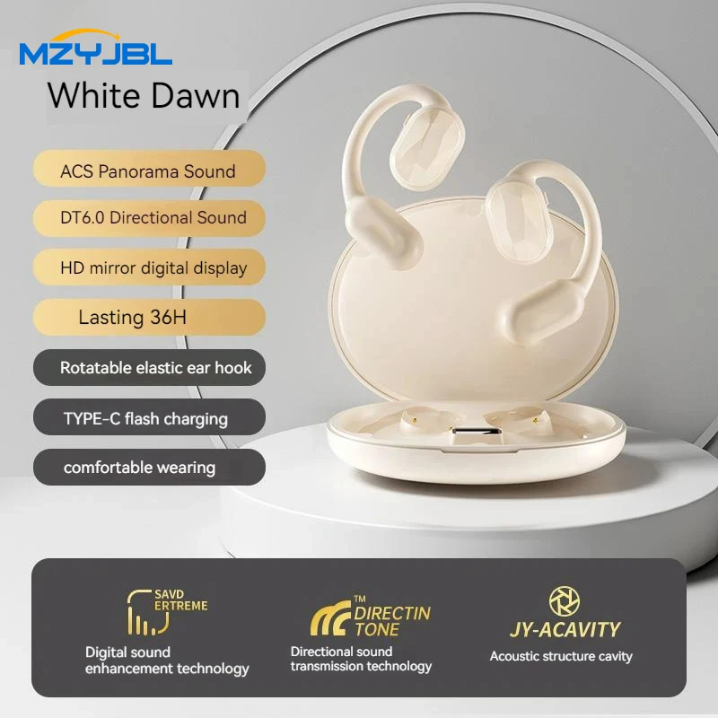 

Original mzyJBL Wireless Earbuds Bone Conduction Br7 Bluetooth Earphones Headphones DT6.0 EarHook Open Ear With Mic For Workout