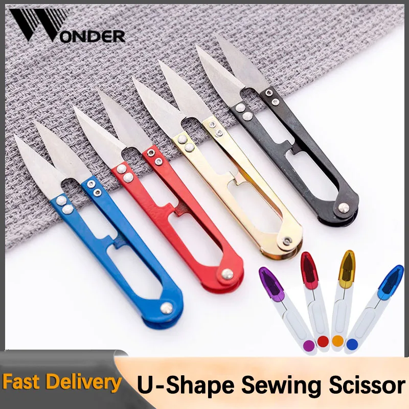 

Sewing Scissors Stainless Steel Stitch U-Shape Use Tailor Scissors Cut Fishing Line Trimming Nipper Essential Cross Accessories