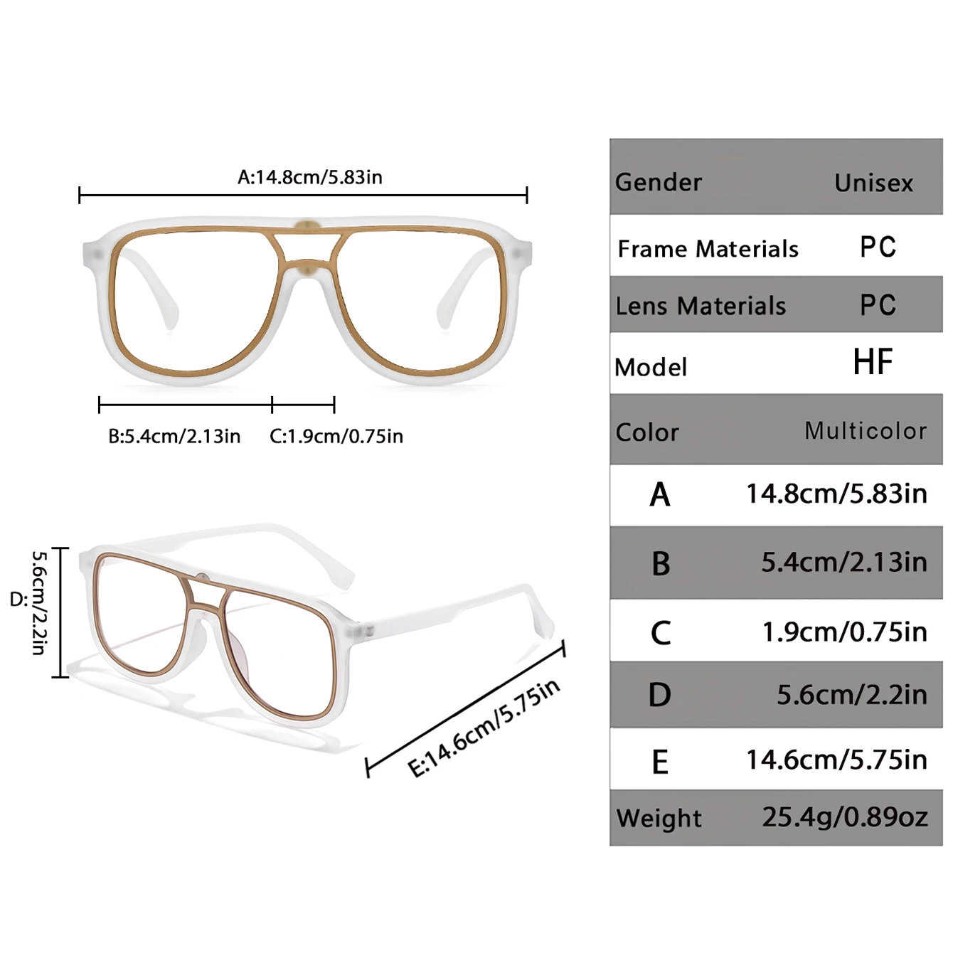 Photochromic Cycling Sunglasses Unisex Square Frame Color Changing