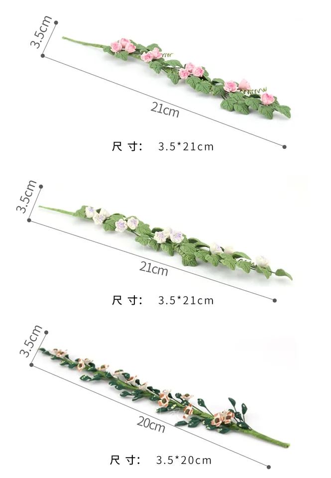 Pianta In Miniatura Per Casa Delle Bambole, Vaso Fiori Finto, Accessorio Fai Da Te, Decorazione In Scala 1:12