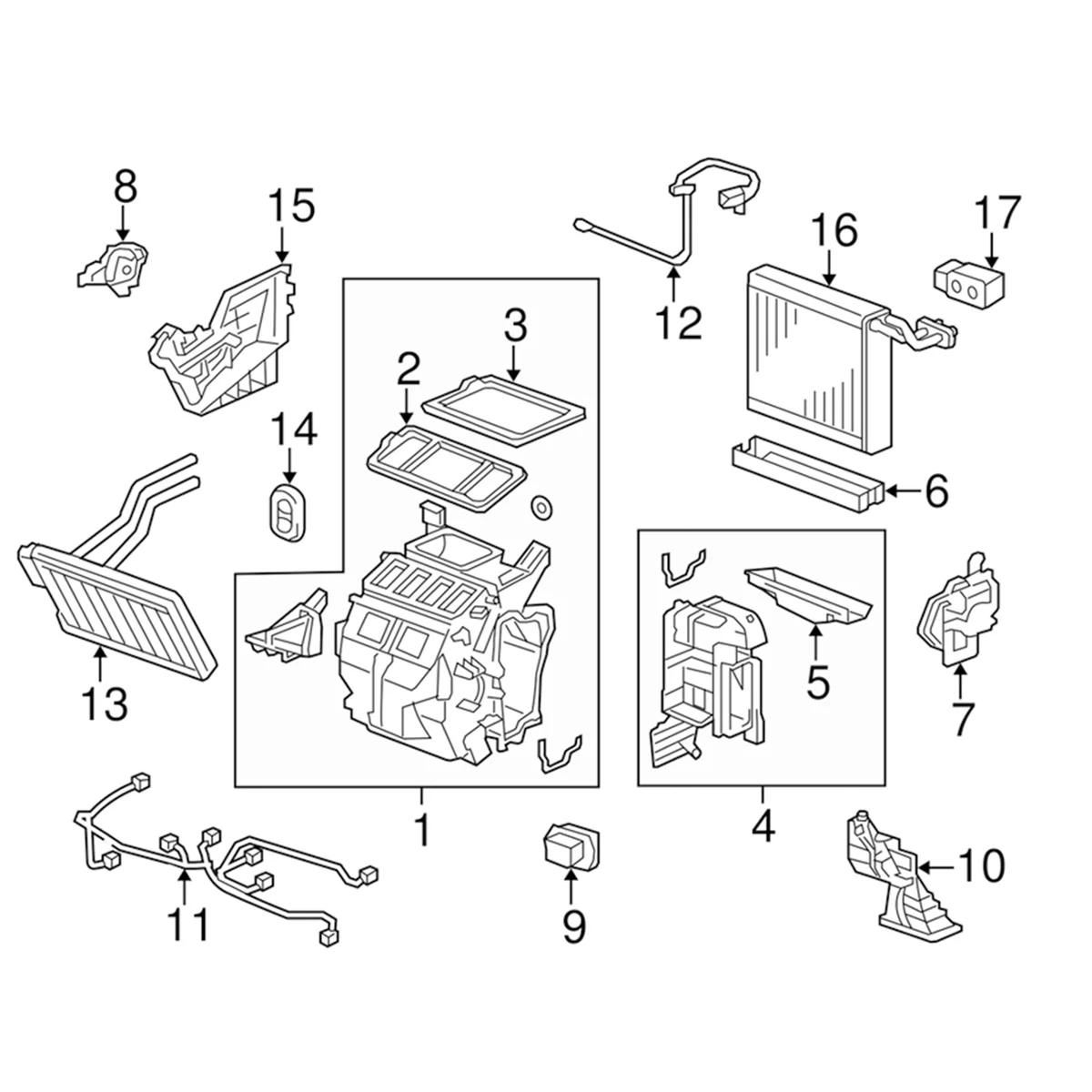 HVAC Ʈ ߿    ͽ 79160-SNE-A01, 79160-SNK-A01, ȥ ú 2006-2011 CR-V 2007-2011