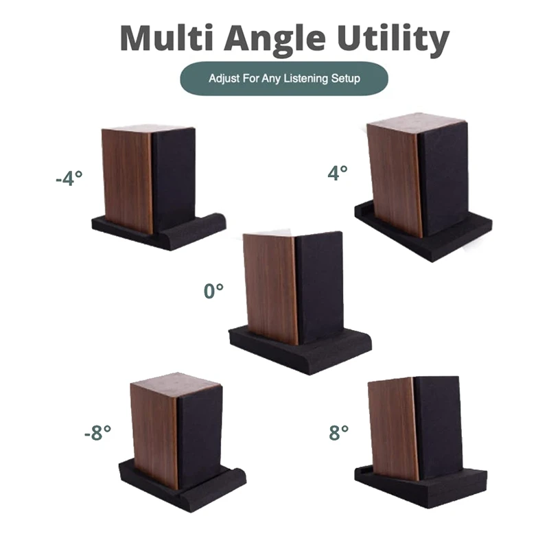 4 Pcs High Density Foam Speaker Pads - Speaker Isolation Pad, Monitor Acoustic Isolation Pads,Studio Monitor Pads