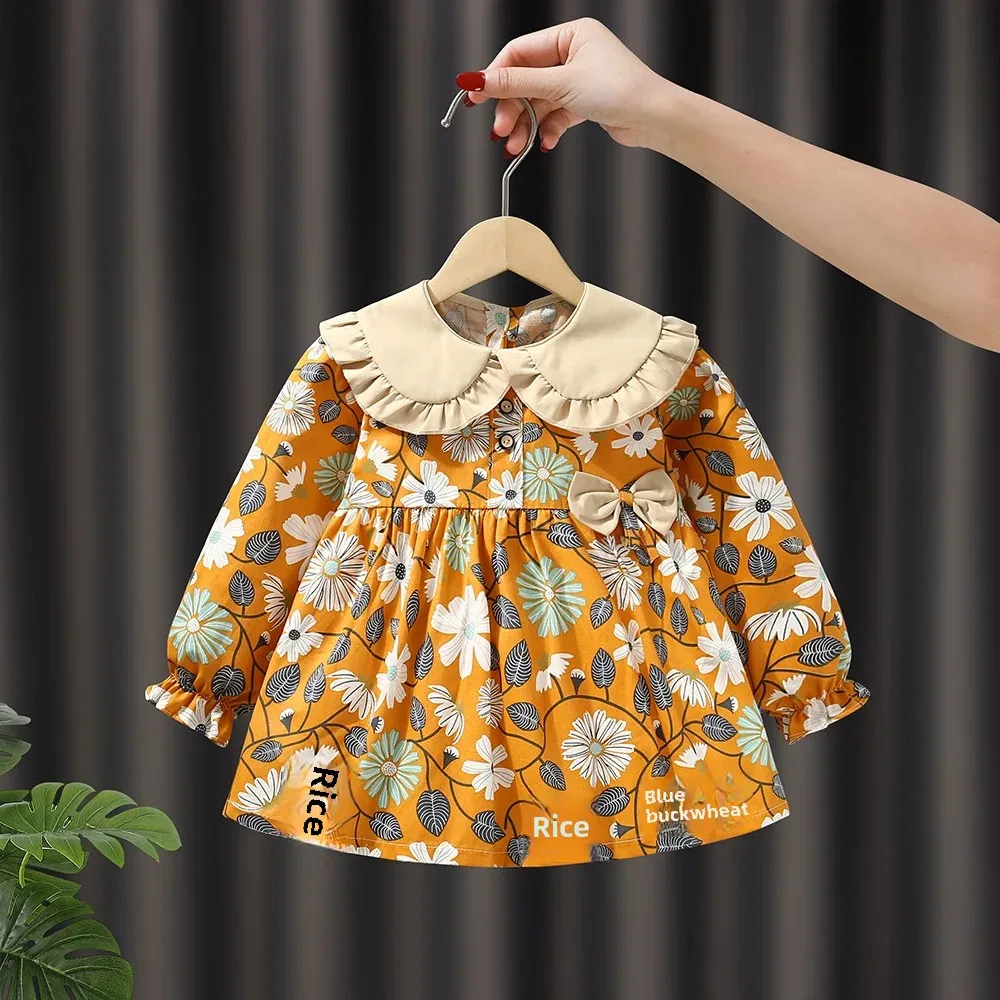 Pure Cotton Long Sleeve Children's Apron Coat Waterproof Dirty Proof Outdoor Wear for Babies in Kindergarten Autumn Winter