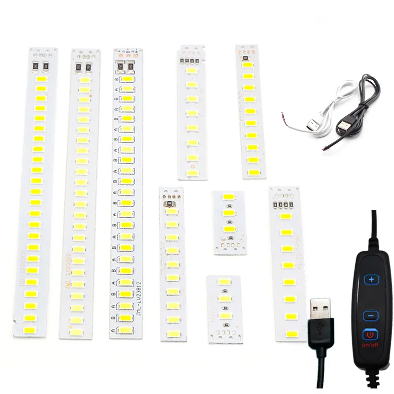LED Lamp LED Chip LED Lamp Bulb LED Lamp Beads 4W 5W 12W replacement Source DC 5V usb Dimmable White Warm Bead Surface night lamp SMD 5730 DIY
