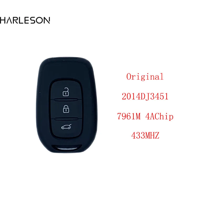 Car Remote Key with Chip PCF7961M HITAG AES for Original Renault Sandero Dacia Logan Lodgy Dokker Duster 433MHz No Blade qcontrol remote 2 button car key 433mhz with pcf7961m hitag logan lodgy dokker duster 2016 aes chip for renault sandero dacia