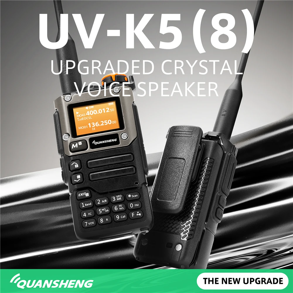 

UV K58 Walkie Talkie Portable Radio UHF VHF Am Fm Two Way Radio 128 Channel Free TPYE-C Cable Ham Wireless Long Range