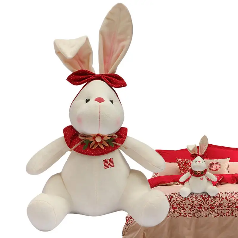 

Плюшевый кролик, набивное животное, 48 см, романтический декоративный счастливый любовный кролик, игрушка, пасхальный плюшевый кролик, подарки для подруги, парня