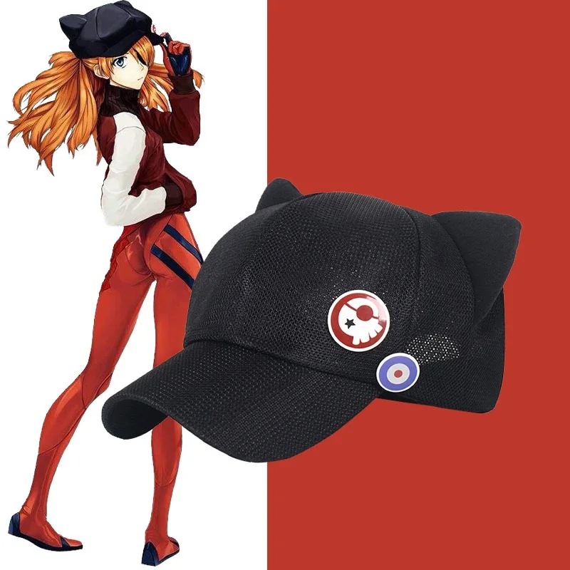 

Cosplay Cat Ear Cap and Badge Cute Kawaii Mesh Cap Two Styles in Thickness Girls Fans Gifts