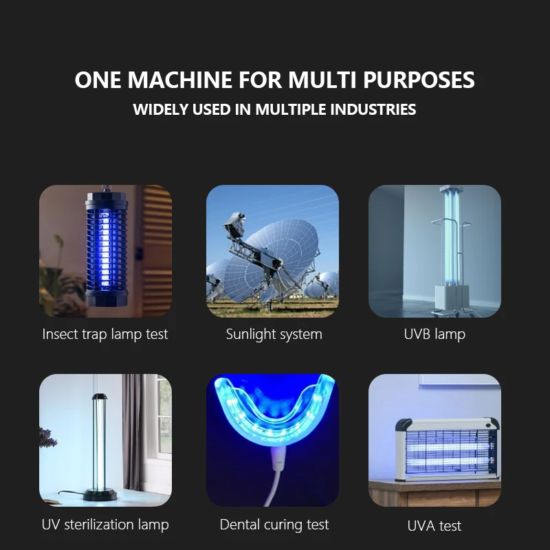 uva uvb uvc Tester mW/cm2 Irradiance Spectrometer Light UV wavelength