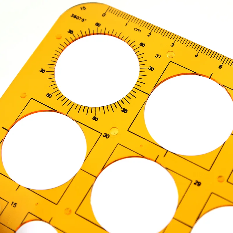 K100 multi-specification circular template 1-36 drawing design template ruler drawing circular drawing template ruler circular