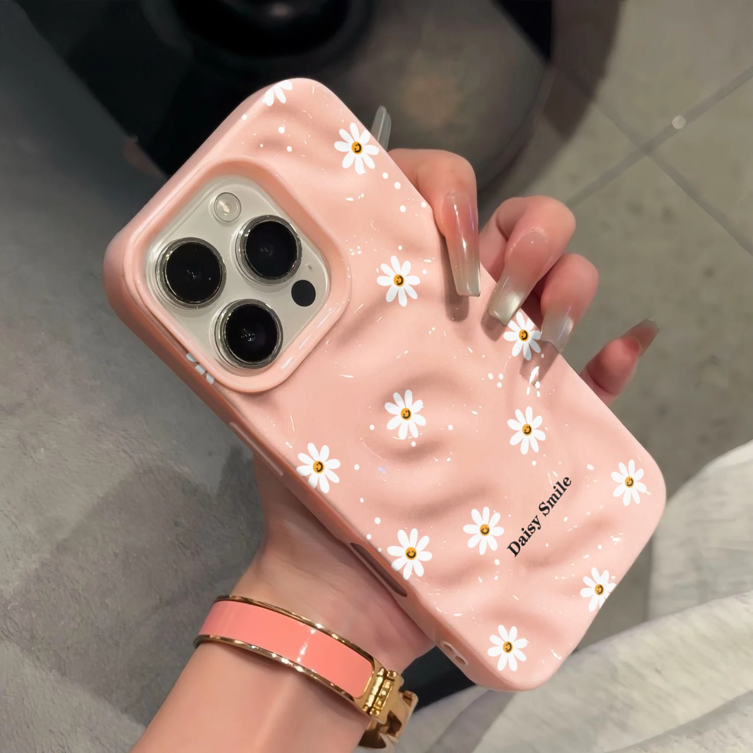 ตัวเลือกสินค้า เคสโทรศัพท์ลายดอกเดซี่สีสดใส สำหรับ iPhone 15 Pro Max 16 17 14 13 Pro Max 13 12 11 Plus
