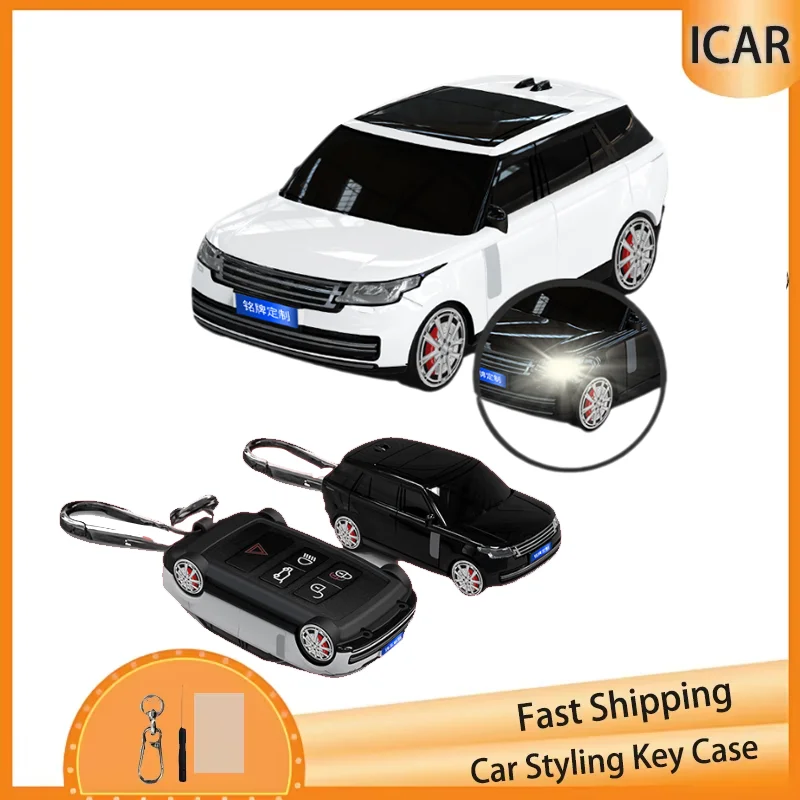 ontto Autoschlüssel Hülle für Land Rover Discovery 5 Range Rover Sport Evoque Velar Jaguar E