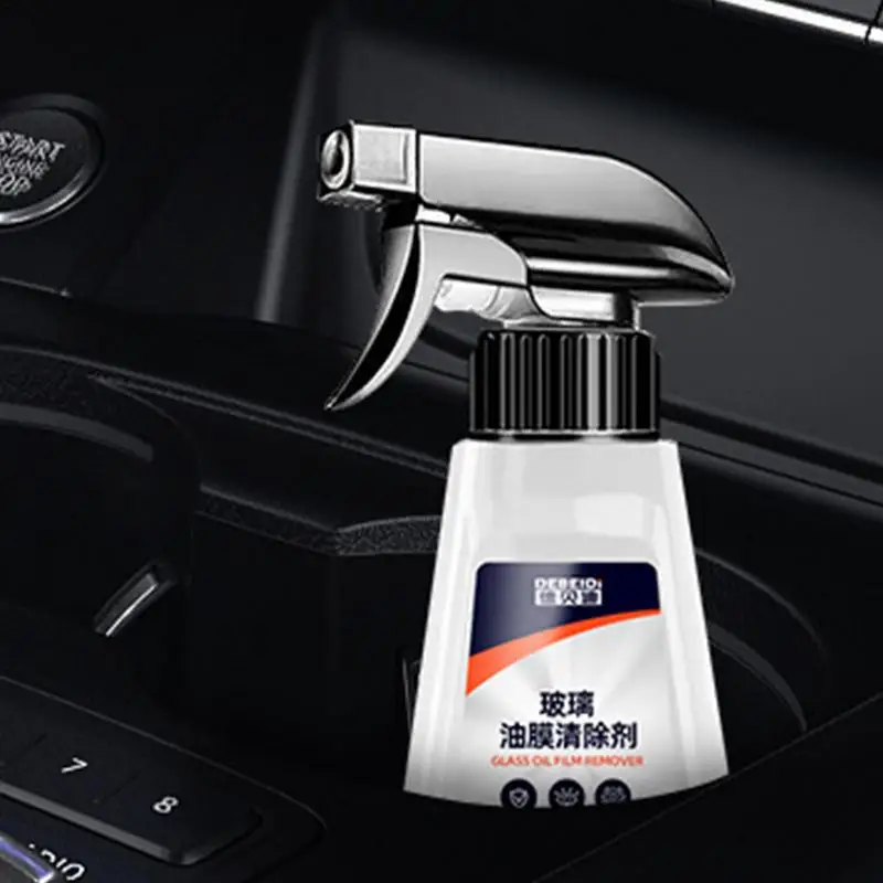 Car Window Spray Windshield Film Remover Spray Bottle Oil Film Cleaner Deep Cleaning 260ml Safe For Home And Auto For A Shine