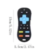 Baby Silicone Remote Control Toys Teether Baby Anti Teething Stick Bite Happy Cartoon Pacifier Bite Toys 6