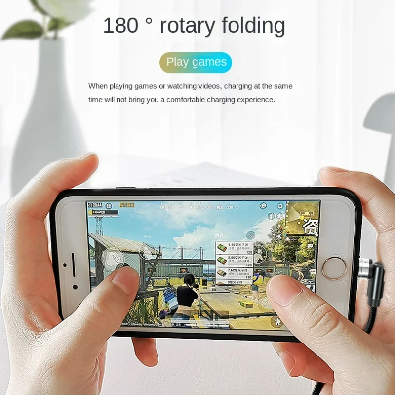 Magnetic 540-Degree Rotating Charging Cable
