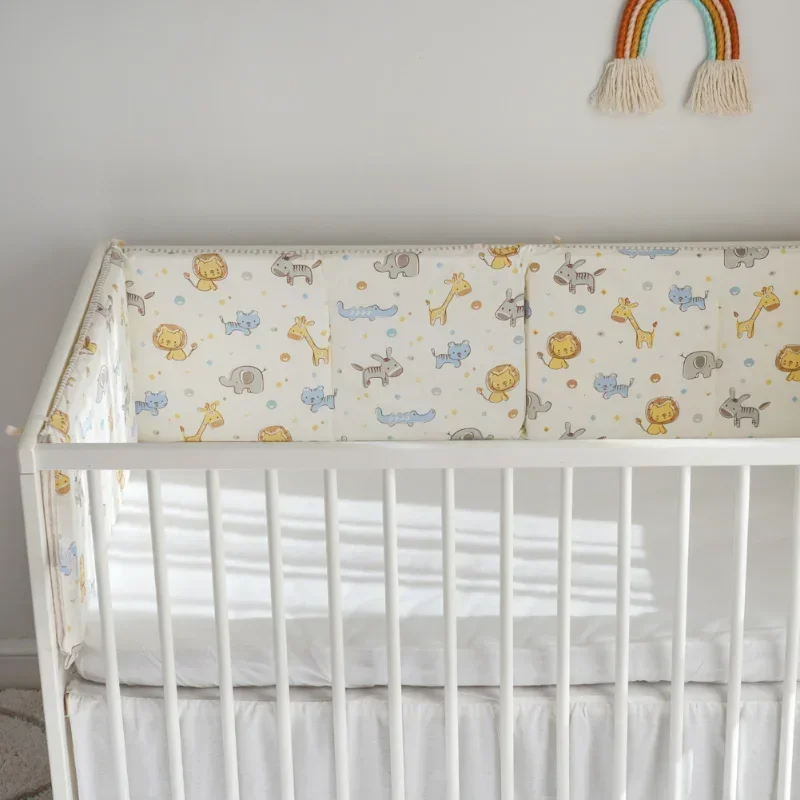 120x30cm Anti Collision Protector Soft Baby Crib Bumpers Newborn Toddler Bed Teen Room Decor Cartoon Four Seasons Universal crib bumper