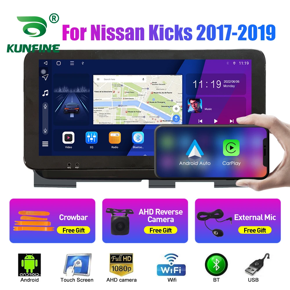 

10.33 Inch Car Radio For Nissan Kicks 2017-2019 2Din Android Octa Core Car Stereo DVD GPS Navigation Player QLED Screen Carplay