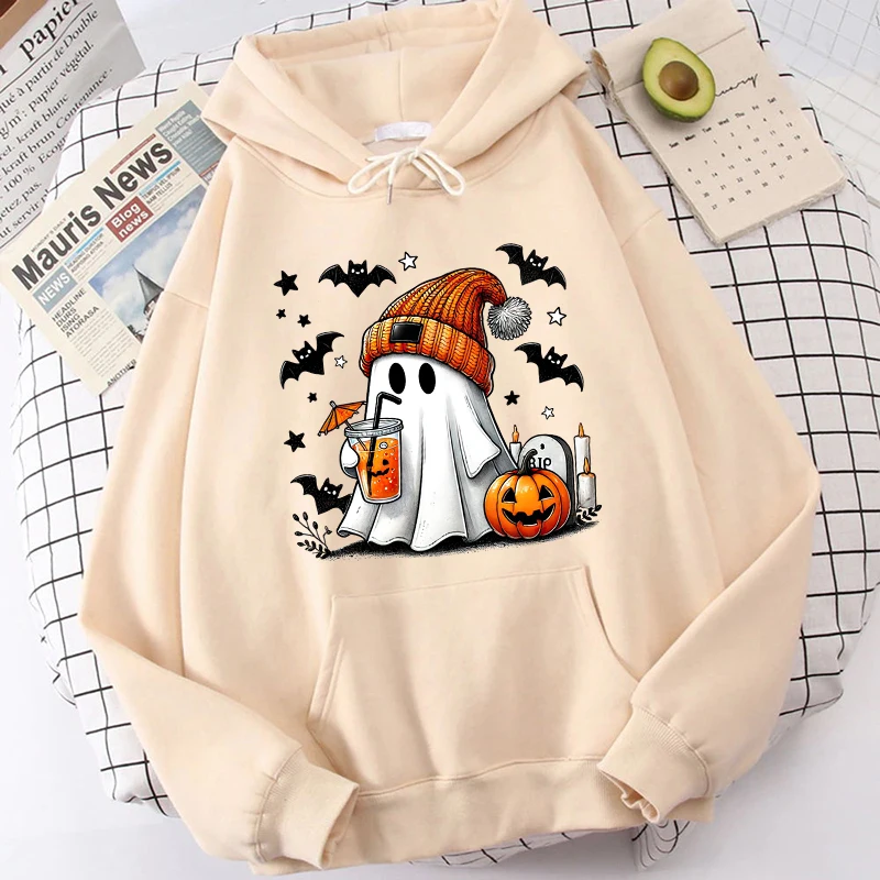 Sudaderas con capucha de murciélago de calabaza fantasma de