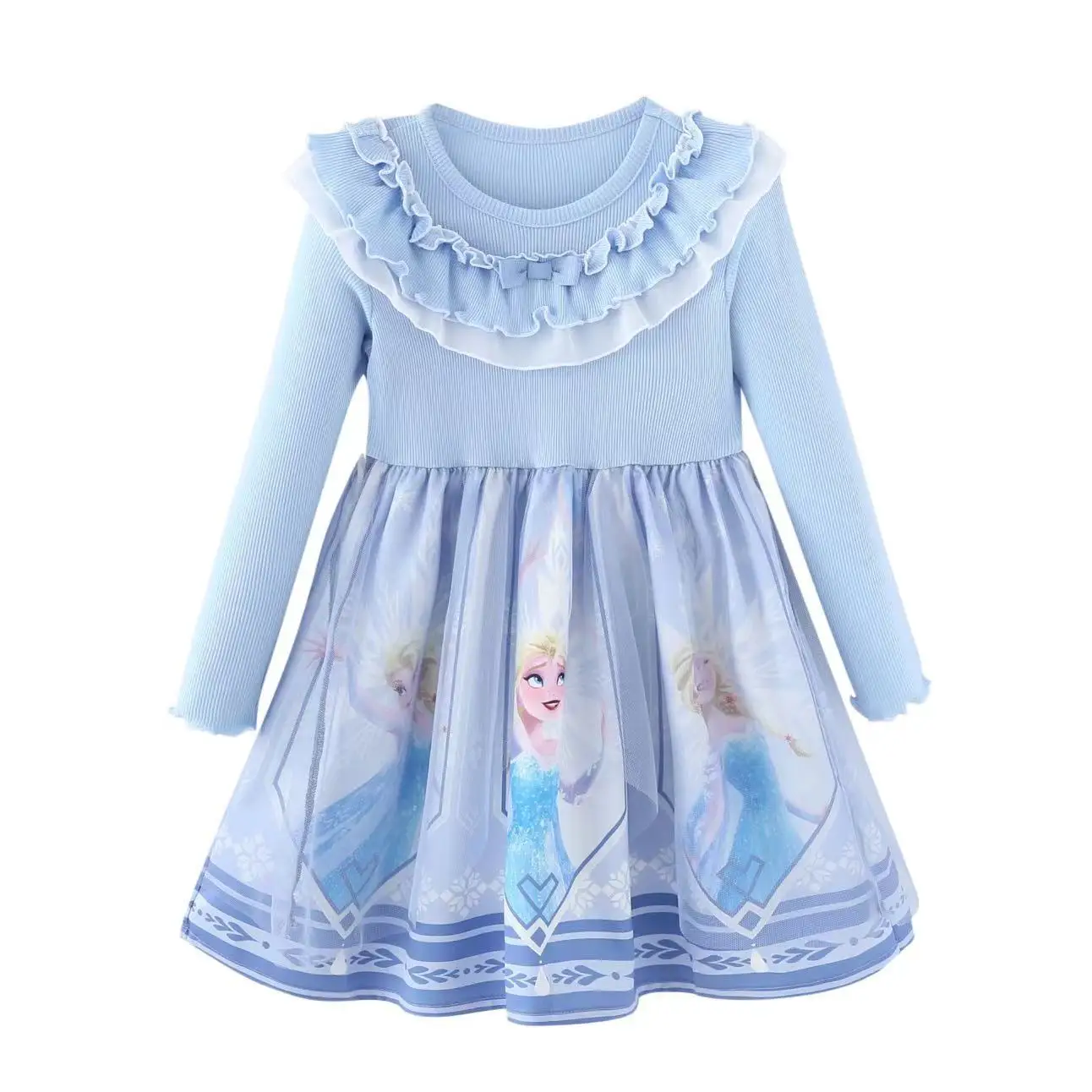 

3-8year Girl Clothes Birthday Dress Cute Princess Vestidos Toddler Girls Princess Aisha Party Dresses