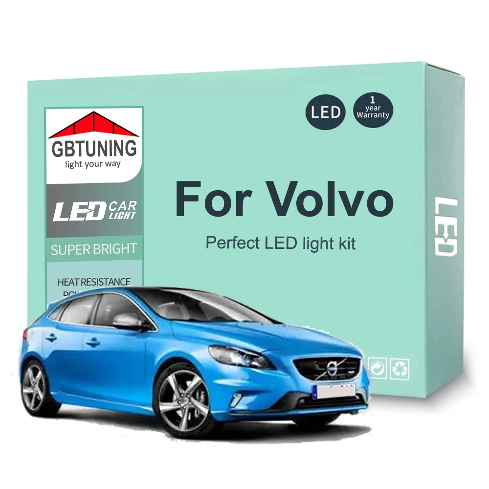 LED Interior Light Bulb Kit For Volvo V40 V50 V60 V70 V90 1995-2019 ...