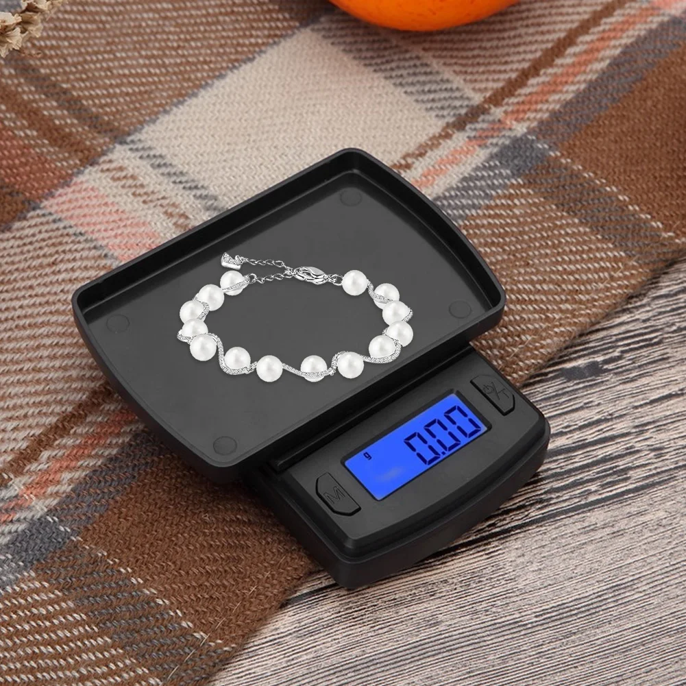 

500g/0.01g Mini Jewelry Scale Portable Digital Display Electronic Scale Balance Weighter for Kitchen Jewelry Weighting