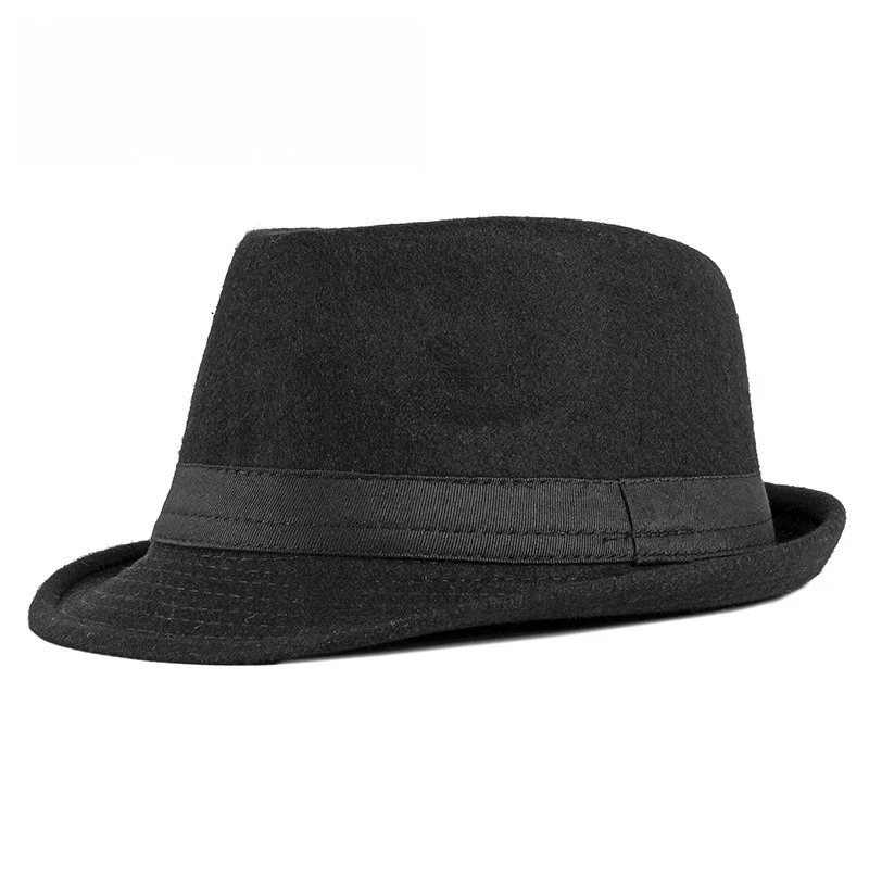 Fashion Hat Women British Fashion Jazz Hat Wool Versatile for Middle-aged and Elderly