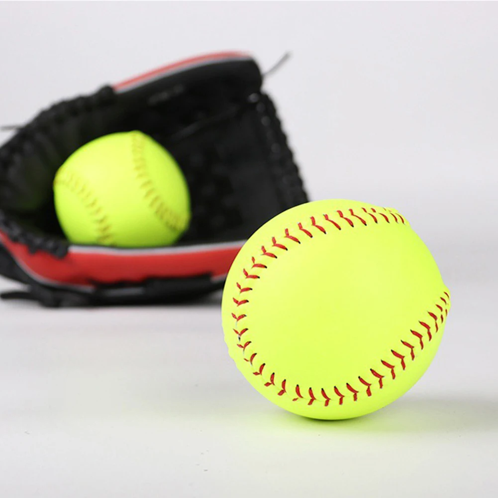 1pc Softball 12-Inch Sports Practice Softball Official Size Weight Unmarked Training Ball PVC Cover Softballs Accessories