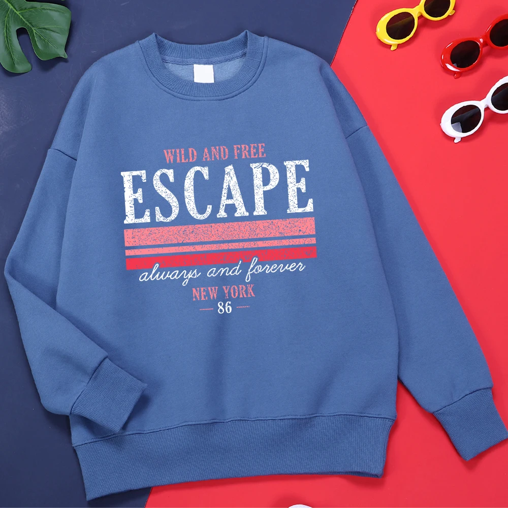 

Wild And Free Escape New York 86 Male Hoodie Fashion All-Match Tracksuit Graphics Loose Sweatshirts Fleece Quality Mens Clothes