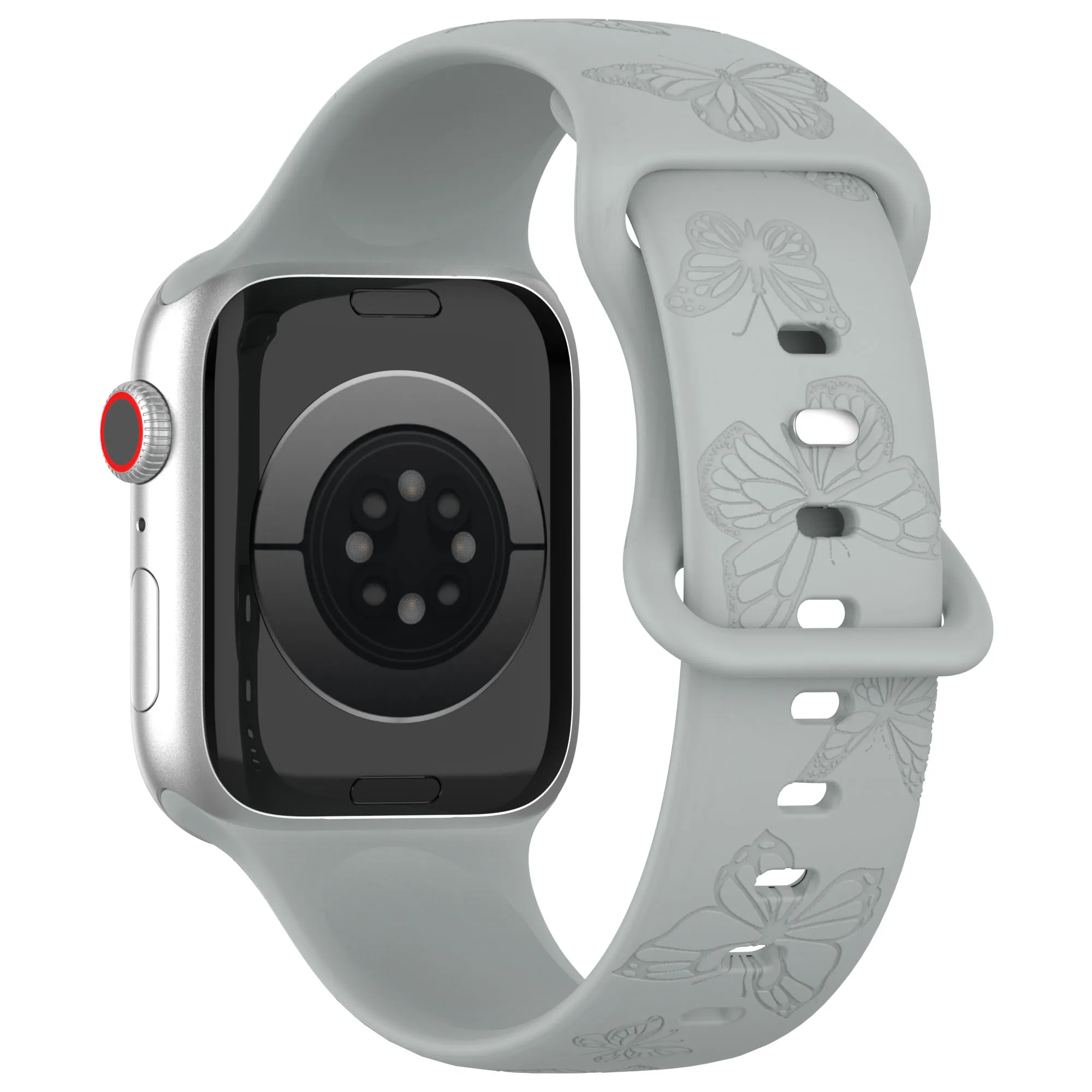 Premium Soft Silicone Watch Strap with Pattern Design