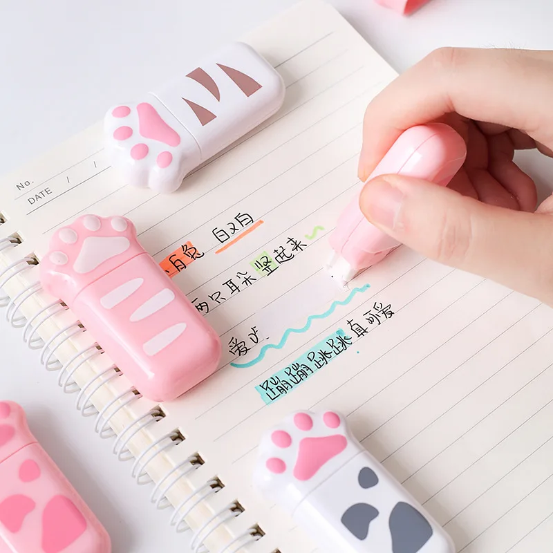 Lovely Cat Claw Correction Tape Cartoon Portable White Out Corrector Student Stationery School Office Supplies Souvenir Gifts