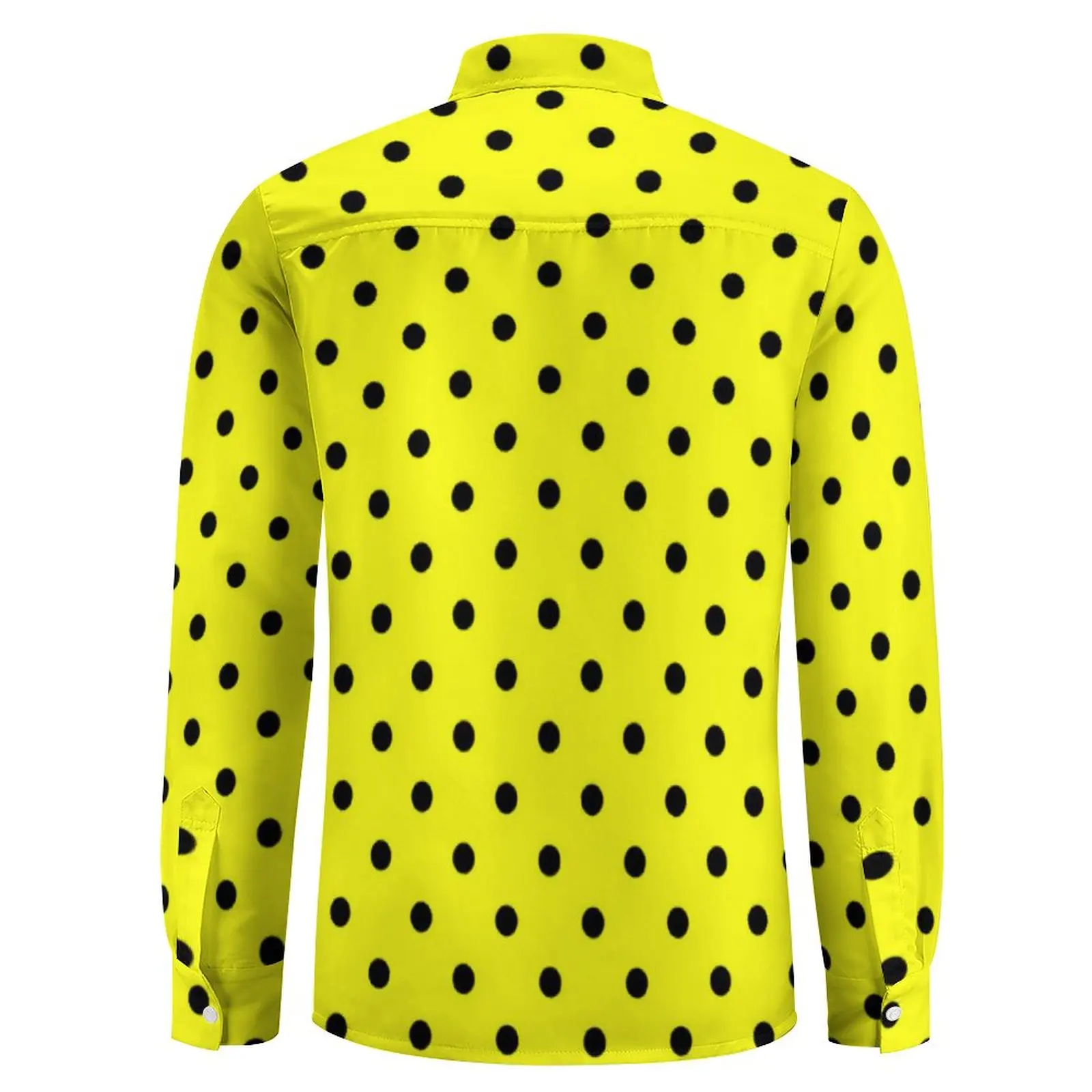 Outfit Yellow And Black Polka Dot Shirt Mellowa-Jasmine Yellow