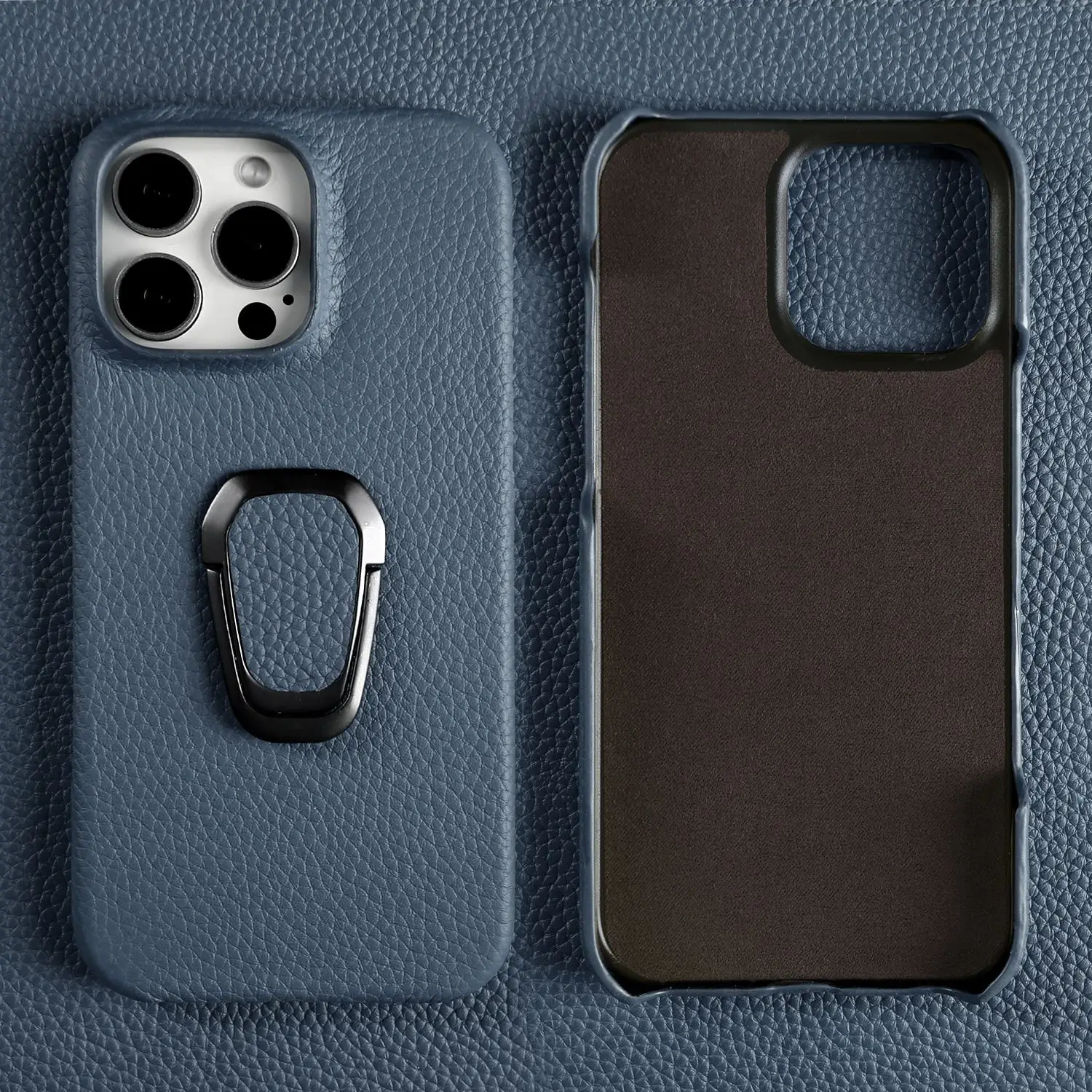 Handmade Genuine Leather Protective Phone Case with Stand Holder