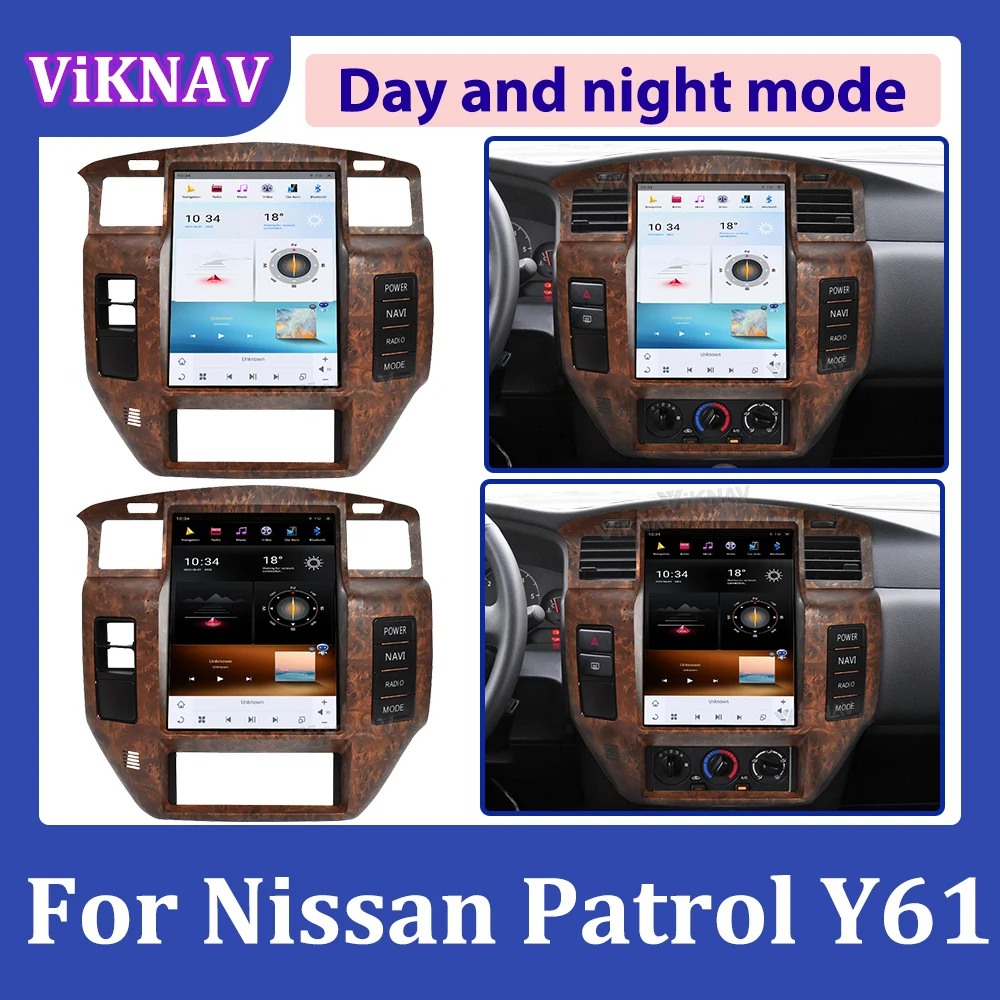 

Автомагнитола Viknav на Android для Nissan патруль Y61 (2004-2019), мультимедийный проигрыватель с радио и стерео экраном Tesla, головное устройство с GPS-навигацией