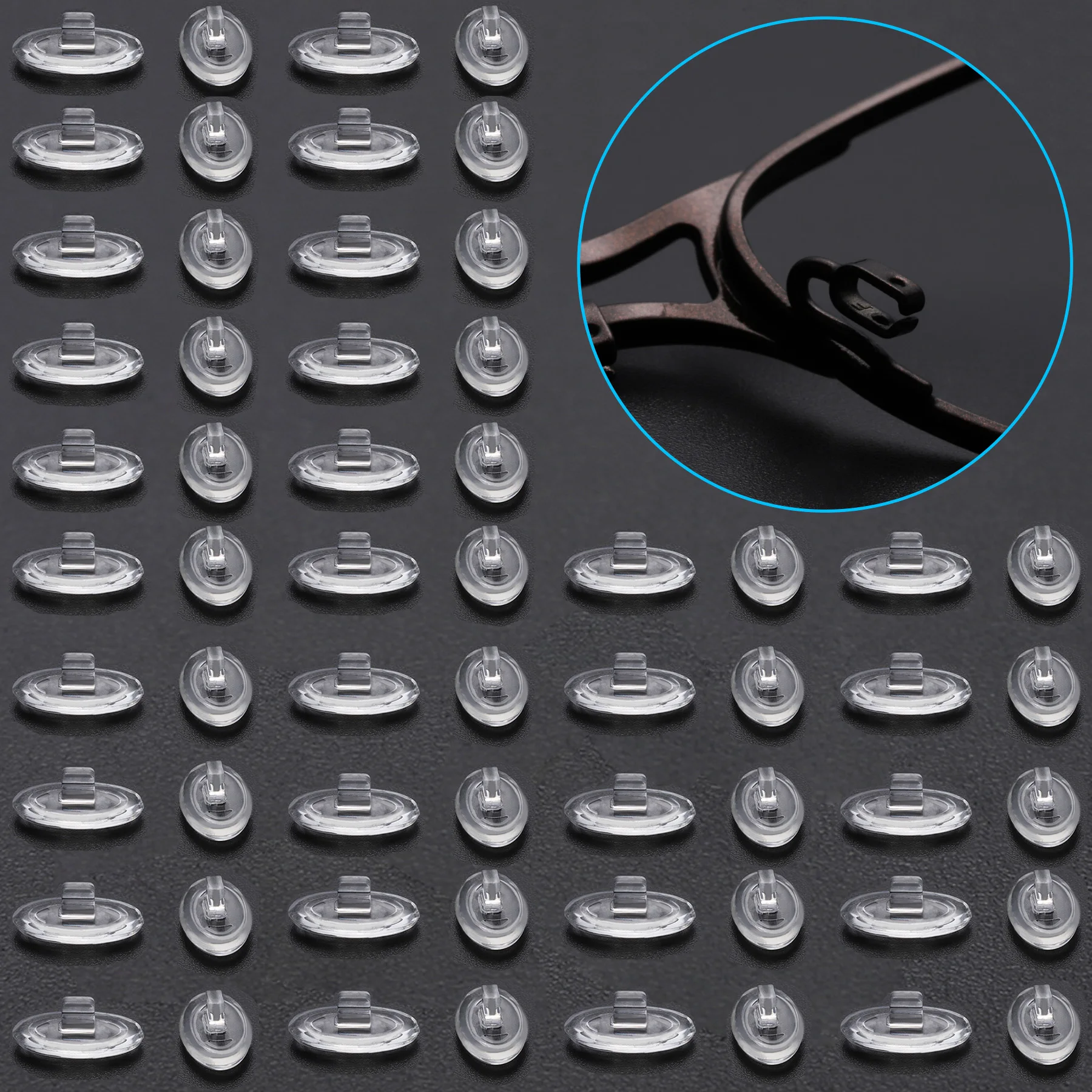 Naselli In Gomma Di Ricambio Bwake Per Montatura Per Occhiali Da Sole Maui Jim Kahuna-Opzioni Multiple