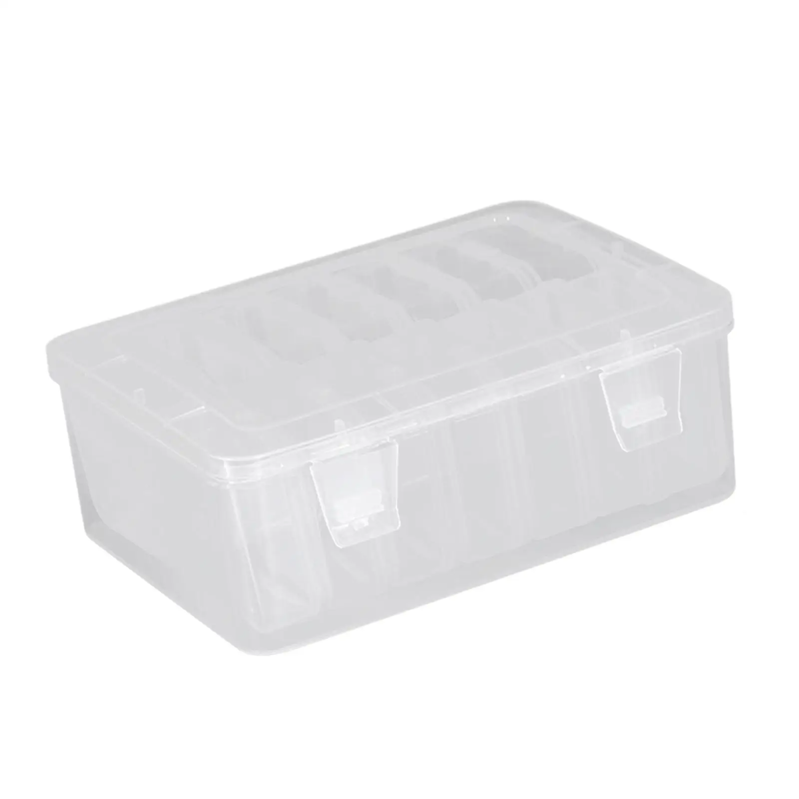 

15Pcs Small Clear Bead Storage Containers Boxes with Hinged Lid Rectangle Bead Organizers Box for Earrings Jewelry Crafts Rings