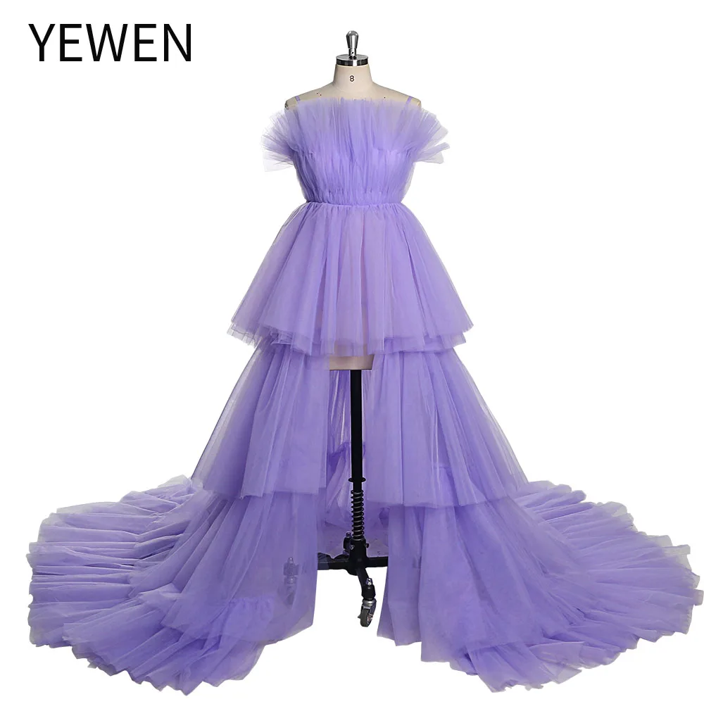 

Long Layered Tulle Evening Dress Birthday Photo Shot Gown Wedding Dress for Women YW230105