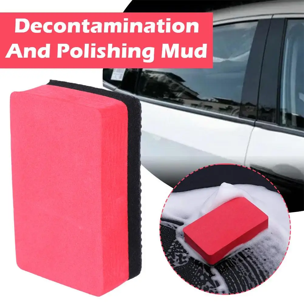 

Decontamination mud block sponge scrub cleaning maintenance anti-oxidation removal black compact sponge spot Sponge Clay fo E6M4