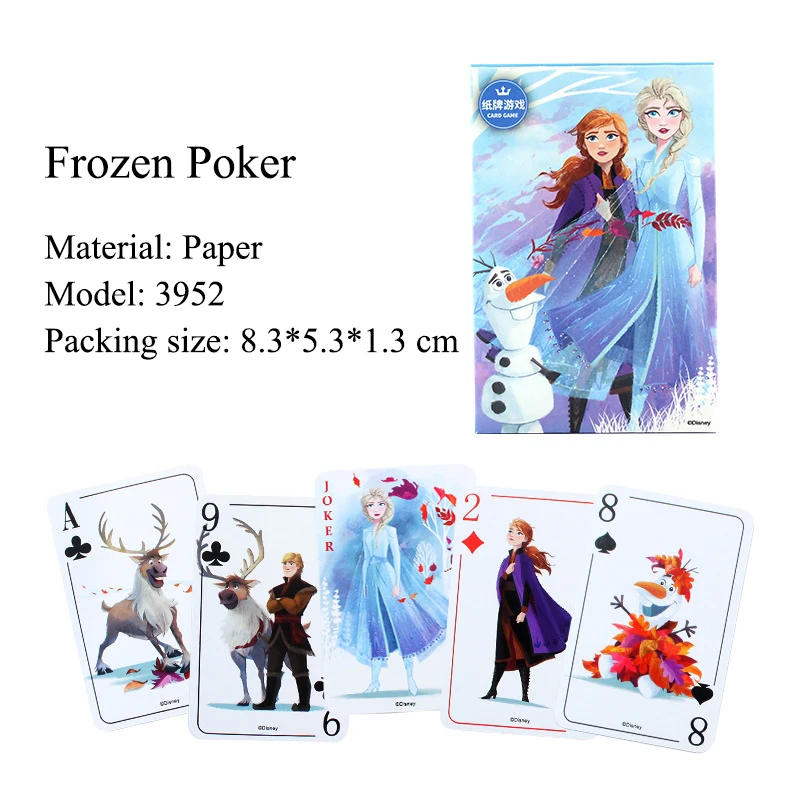 thumbnail image 1 of Cartas de papel de Mickey Mouse, 54 hojas de póker, Disney, Minnie, Texas, Hold'em, juego de mesa de recreación familiar, accesorios mágicos, Juguetes, 1 of 5