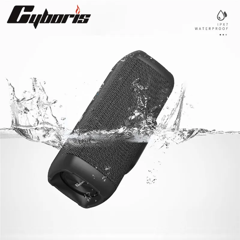 Cyboris S6 Bluetooth Speaker 60W BT 5.3 Wireless Speakers With 360 &deg; Surround Sound,IPX7 Waterproof,30H Playtime For Party, Camp