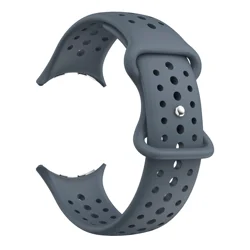 Universal Silicone Watch Strap for Smartwatches - Sleek and Durable Design (Gray blue)