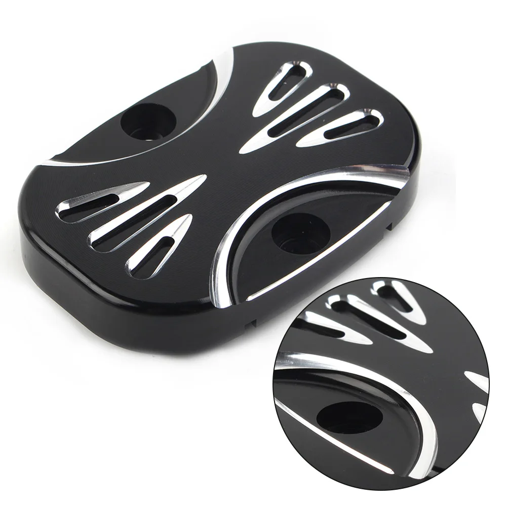 

1Pcs CNC Motorcycle Rear Brake Master Cylinder Cover Protector CAp For Harley 2008-2020 Touring Electra Glide Road King FLHT