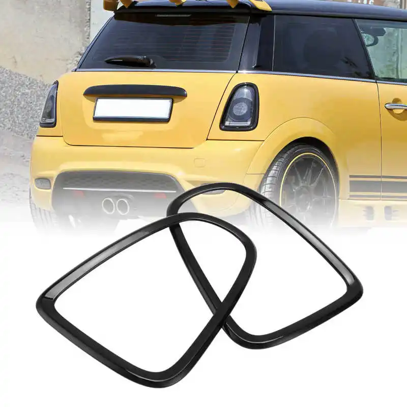 Schwarz Schrift/Rücklicht Abdeckung Trim Schwanz Licht Rahmen Trim Für BMW Mini  Cooper F55 F56 F57 2013-2017 auto Zubehör Auto Styling - AliExpress