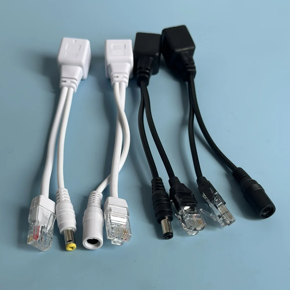 12-48v POE 케이블 이더넷 어댑터 케이블을 통한 수동 전원 공급 POE 분배기 IP 카메라용 RJ45 인젝터 전원 공급 장치 모듈