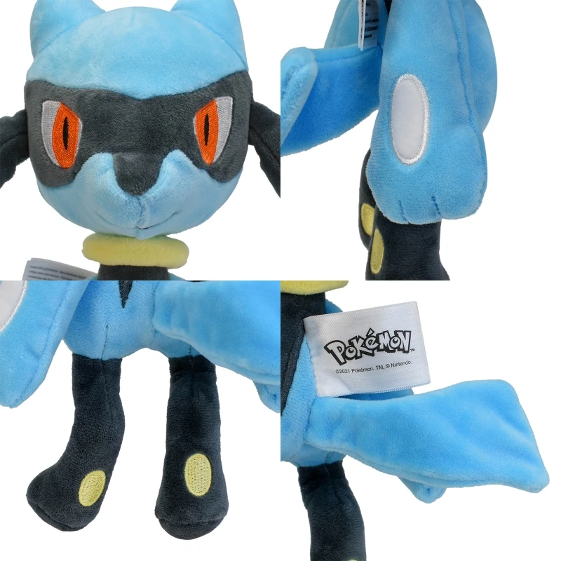 새로운 Riolu Kawaii 부드러운 플러시 장난감 귀여운 애니메이션 포켓 몬스터 박제 동물 Peluche 인형 생일 축제 선물
