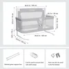 Co Sleeper for Baby in Bed,3 in 1 Crib Side Bed Guard,Cosleeping Baby,Crib Sleeping Together,Infant/Baby Boy/Girl,Gray 5